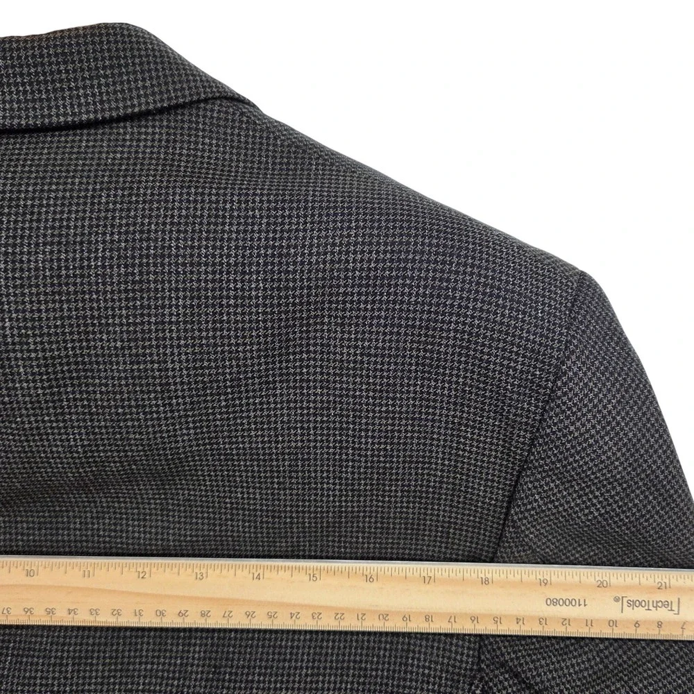 JOS A BANK Mens‎ Wool Blazer Sport Coat Jacket Size 41L Brown Houndstooth